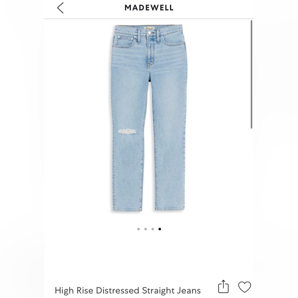 Madewell The Perfect Vintage Crop Jean NWOT size 27